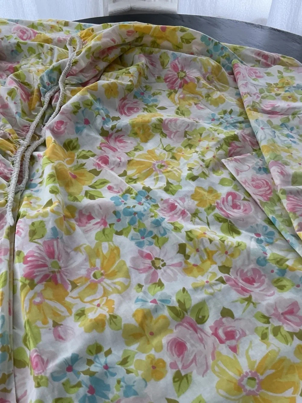 Vintage Fitted Sheet and Pillow Case